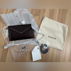 Andar Espresso Harley Bag with Chain Strap (Discontinued on the website) - NWT